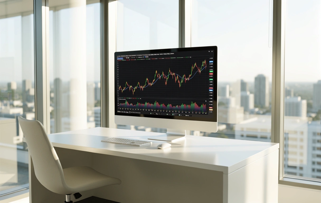 Professional financial workspace in Brisbane